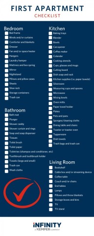A checklist for your first apartment